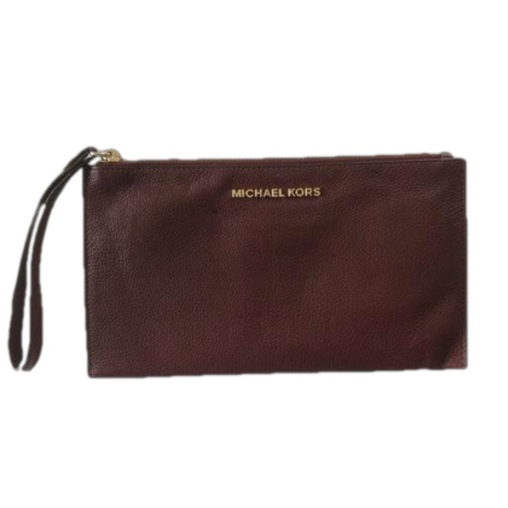 Host Pick ✨Michael Kors Wristlet in Merlot Pebble Leather